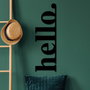Wallity Hello-5 Escultura de pared de metal negro